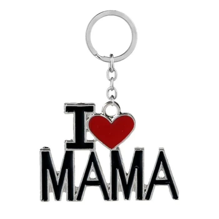 I Love Mom - I Love Dad - keychainKeyrings