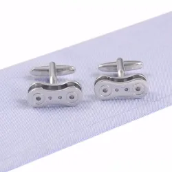 Bicycle chain shape cufflinksCufflinks