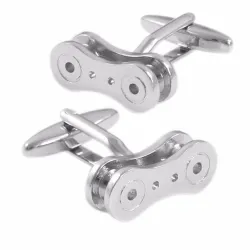 Bicycle chain shape cufflinksCufflinks
