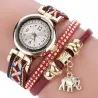 Multilayer bracelet - with watch / rhinestones / elephantBracelets