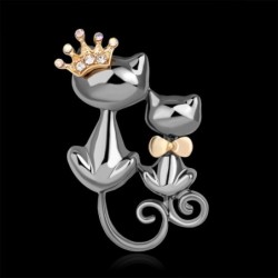 Double cats broochBrooches
