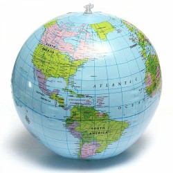 Inflatable world globe - ball - 40cmBalls