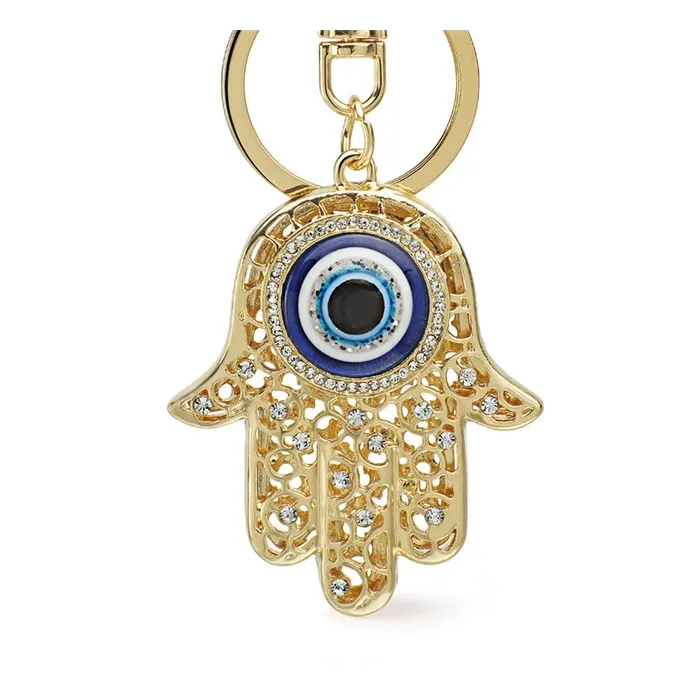 Lucky Fatima hand - crystal keychainKeyrings