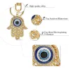 Lucky Fatima hand - crystal keychainKeyrings