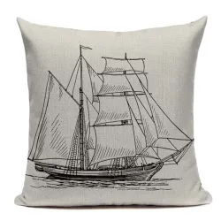 Vintage decorative pillowcase - ocean style - 45 cm * 45 cmCushion covers