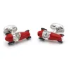 Vintage red car - silver cufflinksCufflinks