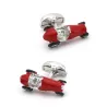 Vintage red car - silver cufflinksCufflinks