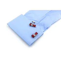 Vintage red car - silver cufflinksCufflinks
