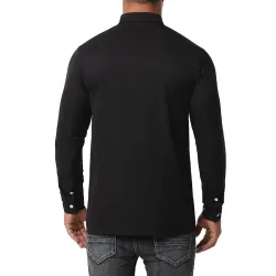 Asymmetrical long sleeve shirt - decorative golden embroideryT-shirts