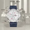 NAVIFORCE - fashionable Quartz watch - leather strap - waterproof - rose gold / blueWatches