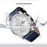 NAVIFORCE - fashionable Quartz watch - leather strap - waterproof - rose gold / blueWatches