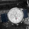 NAVIFORCE - fashionable Quartz watch - leather strap - waterproof - rose gold / blueWatches