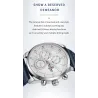 NAVIFORCE - fashionable Quartz watch - leather strap - waterproof - rose gold / blueWatches