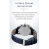 NAVIFORCE - fashionable Quartz watch - leather strap - waterproof - rose gold / blueWatches
