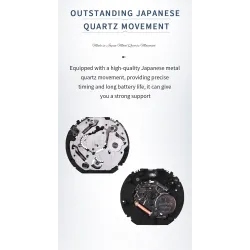NAVIFORCE - fashionable Quartz watch - leather strap - waterproof - rose gold / blueWatches
