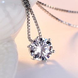 925 Silver necklace with zirconNecklaces