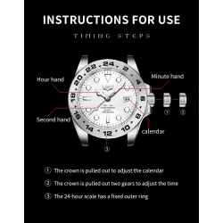 LIGE - stainless steel Quartz watch - waterproof - blackWatches