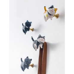 Decorative furniture handles - wall hooks - cat shapedFurniture