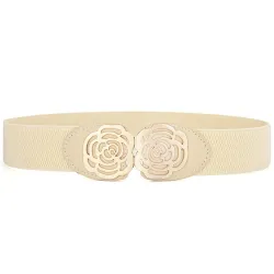 Elastic canvas belt - with decorative metal buckleBelts
