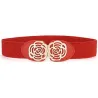 Elastic canvas belt - with decorative metal buckleBelts