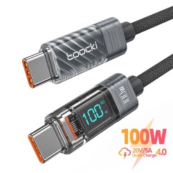 USB C to type C cable - fast charging - data transmission - with LCD display - 60W / 100WCables