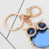 Blue crystal owl - keychainKeyrings