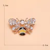 Crystal bee broochBrooches