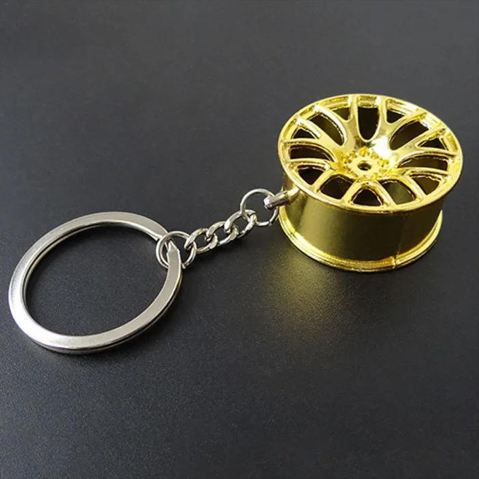 Car wheel rim - keychainKeyrings
