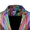Men's suit - rainbow plaid sequinPants