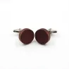 Classic wooden round cufflinksCufflinks
