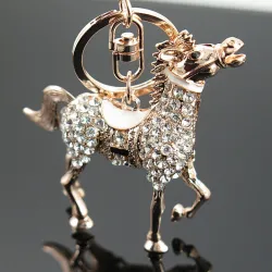 Crystal horse - keychainKeyrings