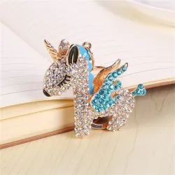 Crystal unicorn - keychainKeyrings