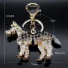 Crystal horse - golden keychainKeyrings