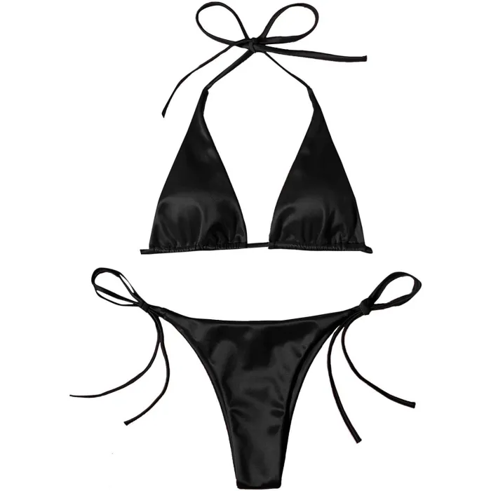 Sexy bikini set - metallic color effectBeachwear