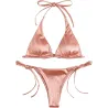 Sexy bikini set - metallic color effectBeachwear