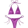 Sexy bikini set - metallic color effectBeachwear