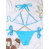 Sexy bikini set - with crystal / metal decorationsBeachwear
