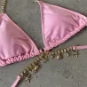 Sexy bikini set - with crystal / metal decorationsBeachwear