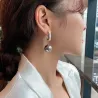 Crystal earrings with a pearlEarrings