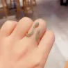 Crystal snake shaped ringRings