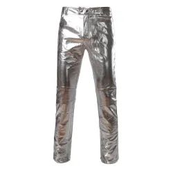 Fashionable shiny metallic pantsPants