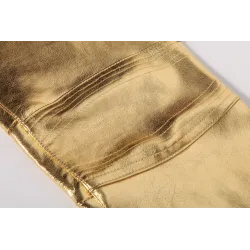Fashionable shiny metallic pantsPants