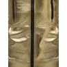 Shiny metallic hooded vestJackets