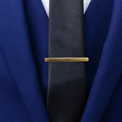 Classic bronze tie clipCufflinks