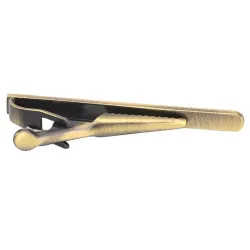 Classic bronze tie clipCufflinks