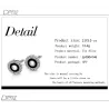 Elegant round silver cufflinks - with crystalsCufflinks