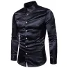 Satin long sleeve shirtT-shirts