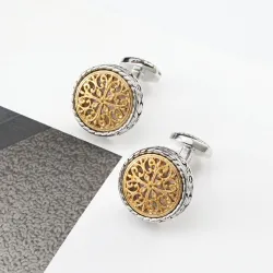 Elegant Vintage round cufflinksCufflinks