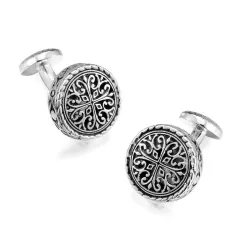 Elegant Vintage round cufflinksCufflinks