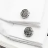 Elegant Vintage round cufflinksCufflinks
